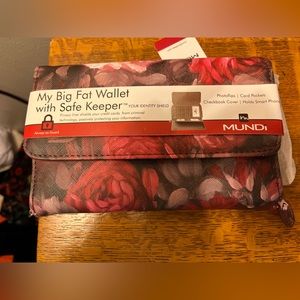 Floral Mundi My Big Fat Wallet with Safe Keeper Your Identity Shield